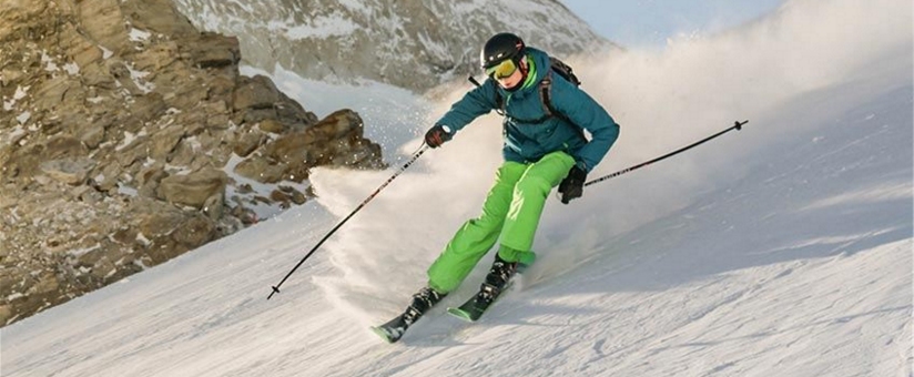 skieur sur-piste