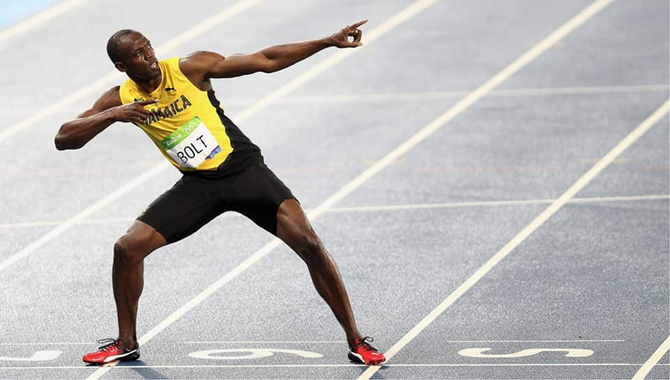 Usain Bolt running fitness athlete peak performance running starter beginner to expert pro runner